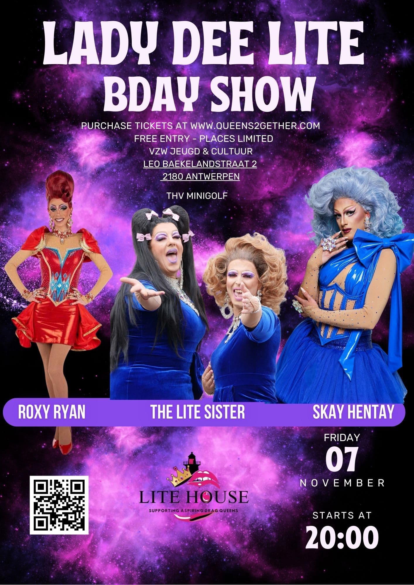 Lady Dee Lite birthday show on 8th november staring Roxy Ryan and Sky Hentay